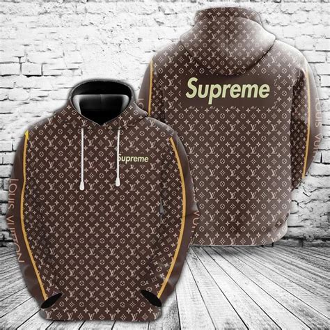 lv supreme brown